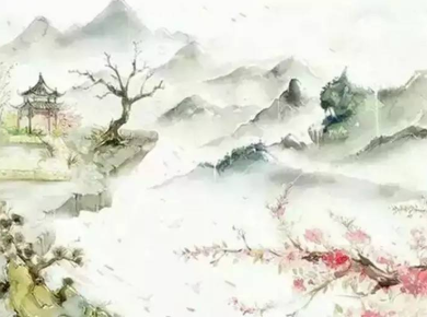 李煜所作的《采桑子·辘轳金井梧桐晚》，描写一幅饱含秋意、秋思的风景画